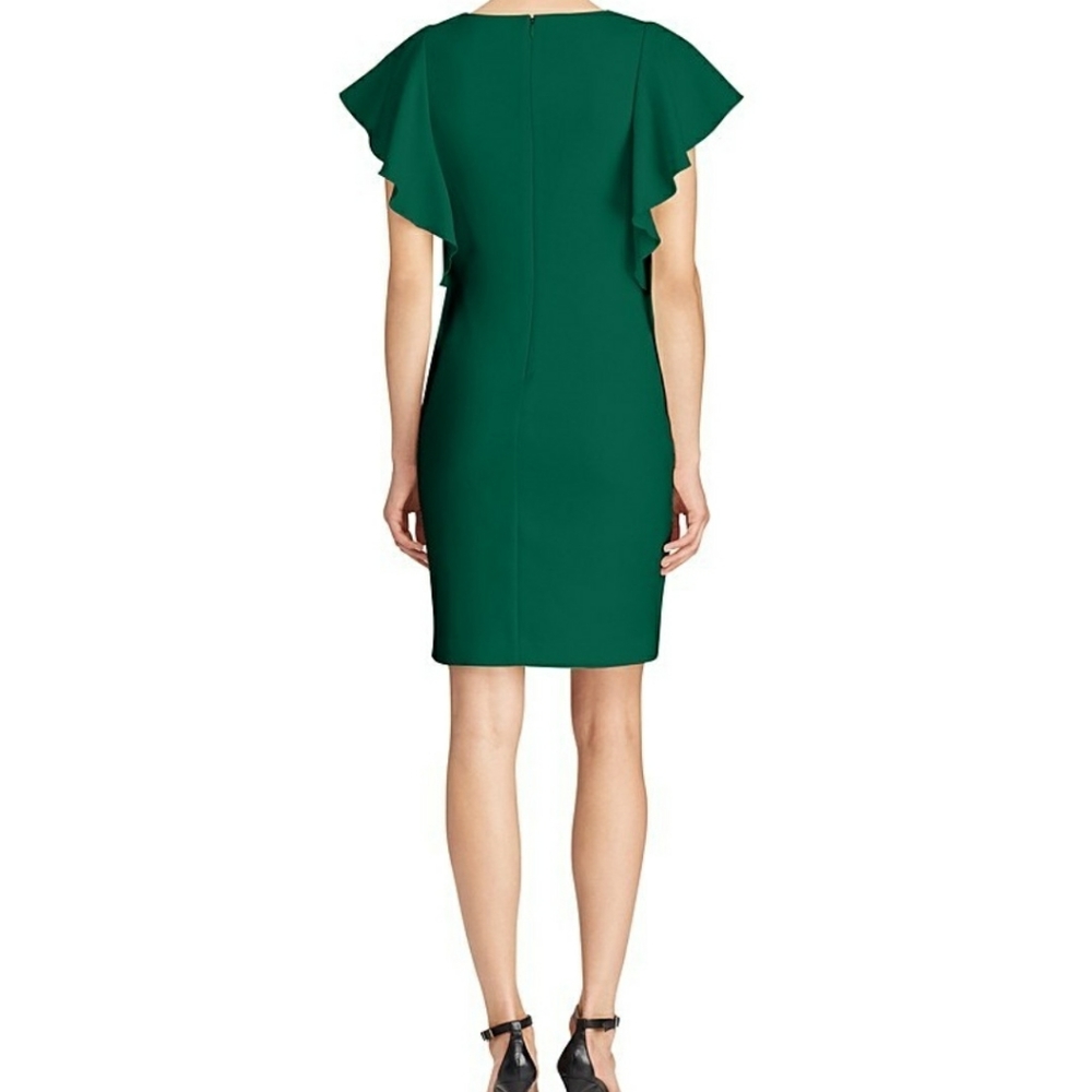 RALPH LAUREN new green flutter sleeve dress - Picture 2 of 8